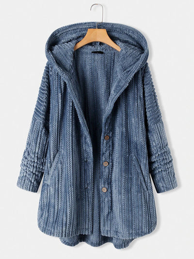 Karine™ - Varm og stilig vinterkåpe med hette